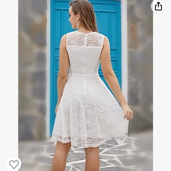 EUC 3XL White dress worn once - Picture 3 of 6